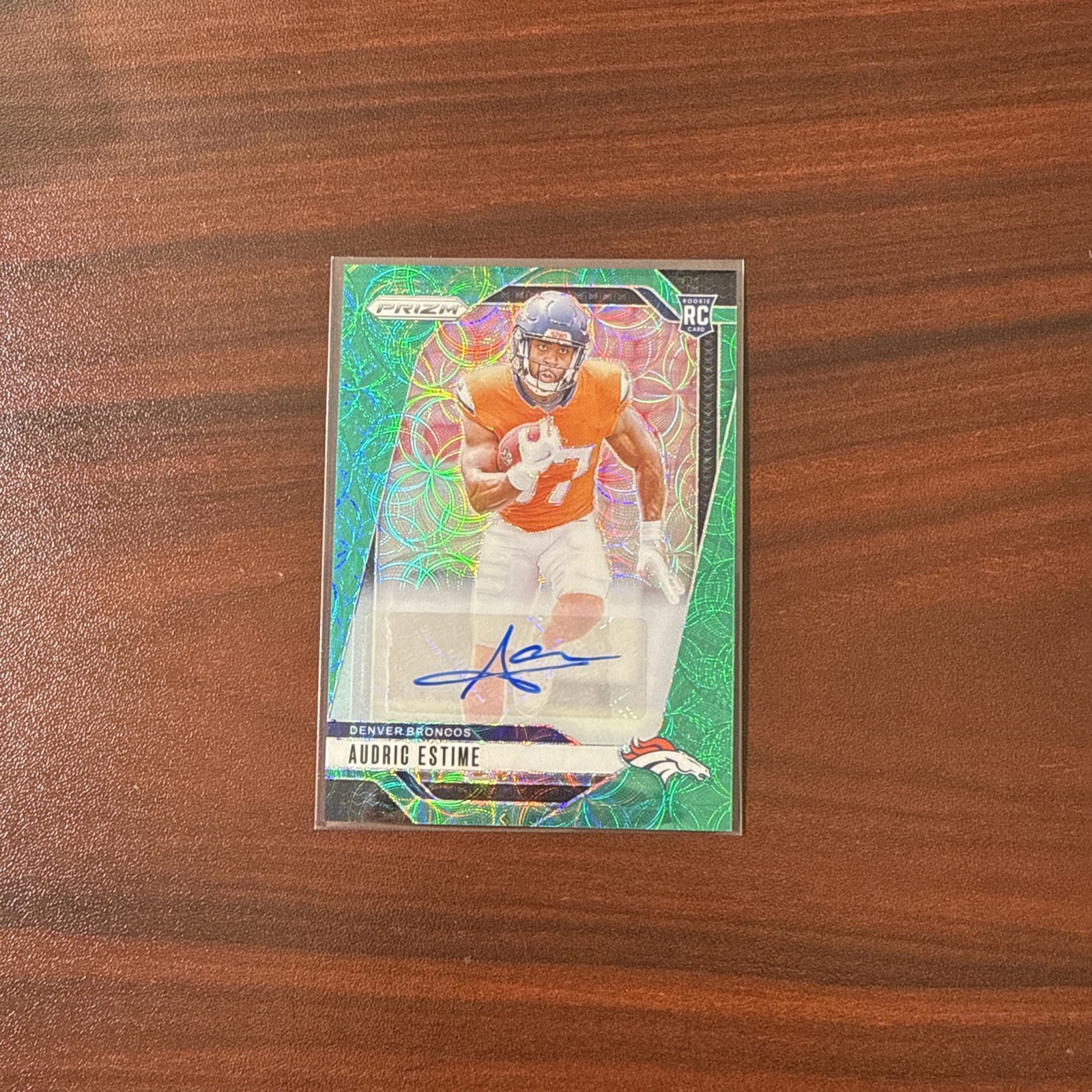 2024 Prizm Audric Estime Green Scope Prizm Rookie Auto 08/75 RC SP #306