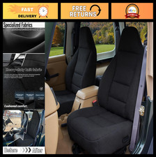 Durable Front Seat Covers For Jeep Wrangler Tj 1997-2002 Thick Foam Padding Bl
