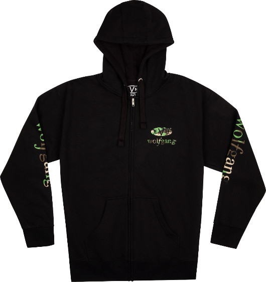 Толстовка с капюшоном EVH Eddie Van Halen Wolfgang Black - Camo на молнии XXL 2XL 15290₽