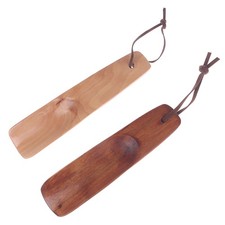15.5cm Solid Wood Short Handle Shoehorn Natural Wooden Shoe Lifter Shoe Puller
