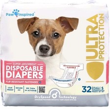 Female Disposable Dog Diapers 32 Pieces for Dogs in Heat Excitable Incontinence