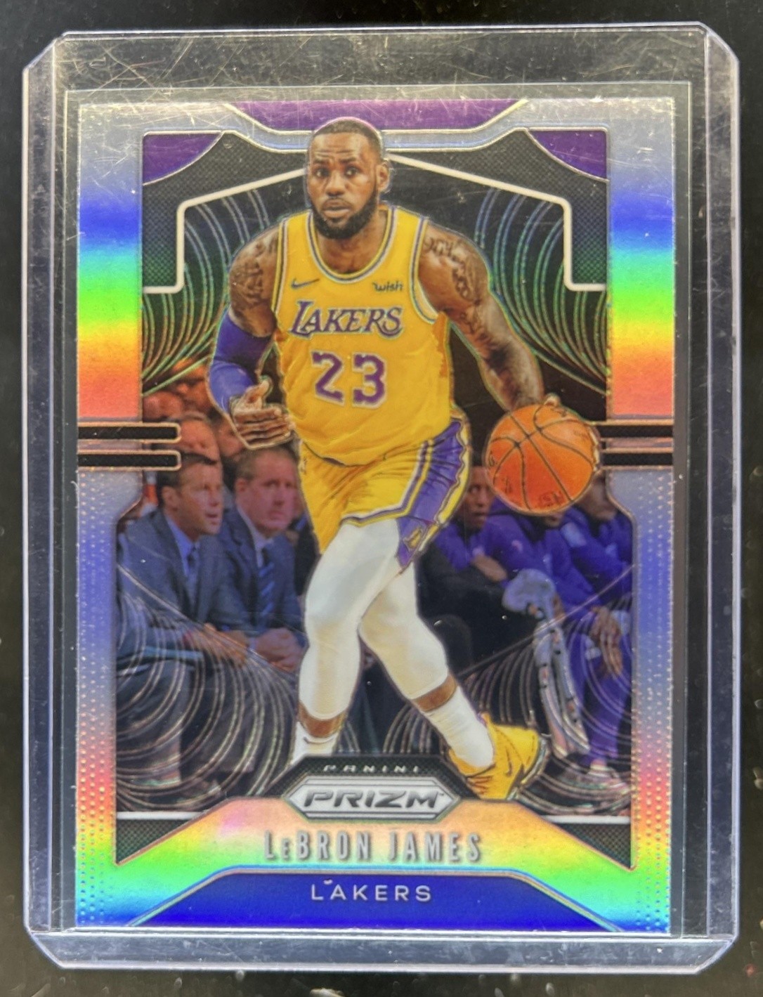 2019-20 Panini Prizm LeBron James Prizm Silver #129 Lakers