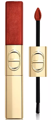 DIOR Rouge Forever Liquid Sequin Duo Lipstick #747 Flame, NIB