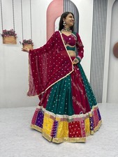 Navratri Special Fox Georgette Lehenga Choli Embroidery Sequence Garba Wear