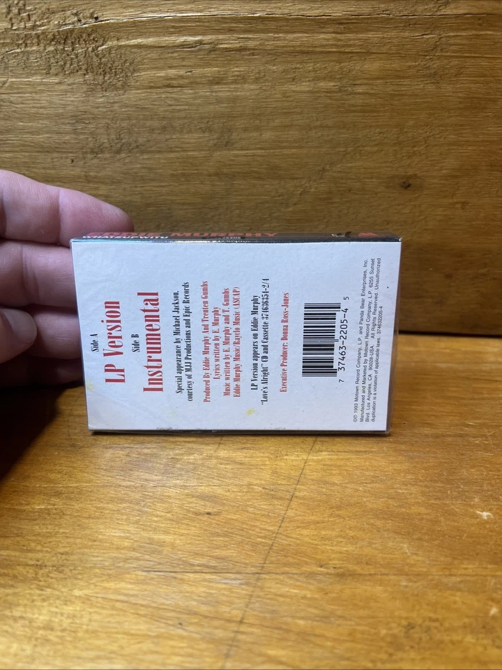 New 1993 Motown Records Eddie Murphy Whatzupwitu Cassette Single Michael Jackson - Image 3 of 4