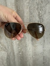 Ray-Ban Sunglasses Gold Metal Frame. Gradient No Case