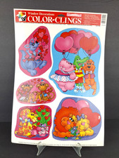 Vintage Valentine's Day Animal Love Hearts Color-Clings Window Decorations Sheet