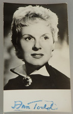 Autogramm britische Film- und TV Schauspielerin Ann Todd um 1940 (131670)