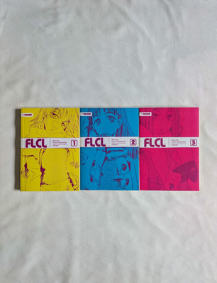 FLCL Fooly Cooly Vol 1 2 3 by Yoji Enokido Complete English Light Novel Set