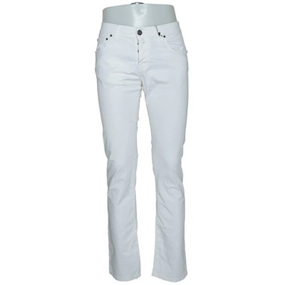 Corneliani, Jeans, Größe: 33, Weiß, Einfarbig, Denim, Herren #SOU