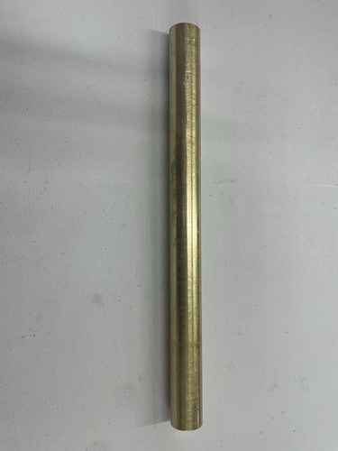 360 Brass Industrial Metal Round Rod 1 in Outside Diameter x 12 in Length 