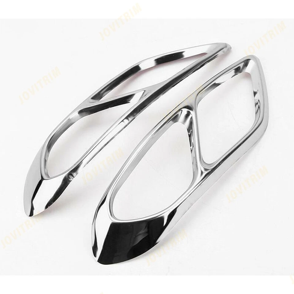 For Ford Fusion 2013 2014 2015 2016 2PCS Steel Rear cylinder exhaust pipe Cover Foto 4 de 4