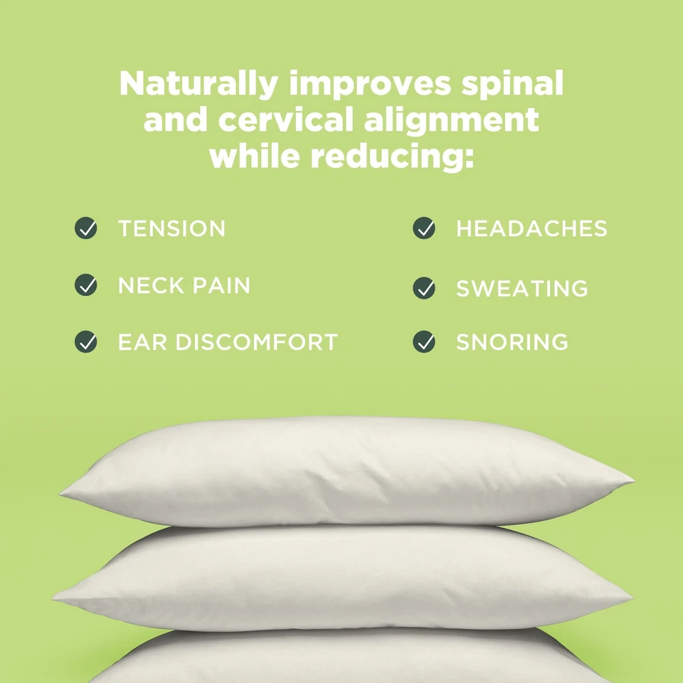 Millet Bed Pillow - Organic Cotton Fabric and Fill Soft Neck Pillow for Sleeping - Image 4 of 4