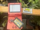 New ListingVintage Nintendo Game Boy Advance SP Handheld Flame Red