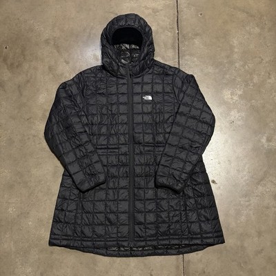 The North Face Thermoball Eco Parka Jacket Women XXL Black Quilted Coat Puffer