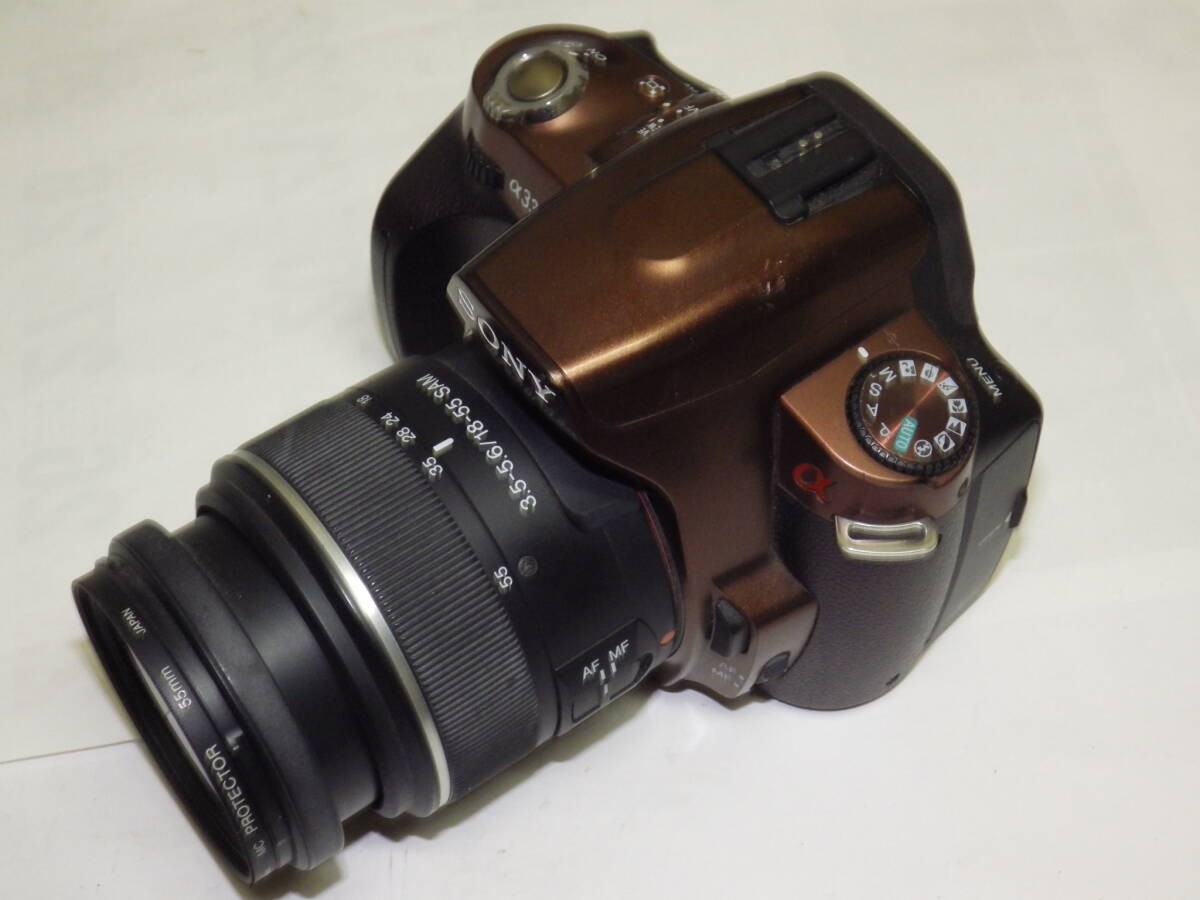 Incl. Customs Sony α330 brown digital SLR camera DT18-55mm lens