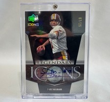 Joe Theismann 2008 Upper Deck Icons 7/25 Legendary Auto  (Washington Redskins)