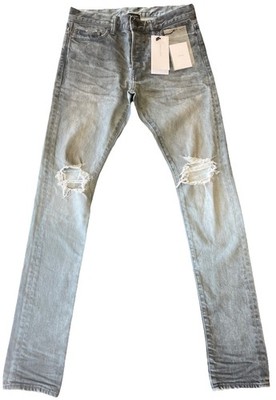 NWT John Elliott 32x33 Mens The Cast 2 Odeon Wash Indigo Distressed Jeans