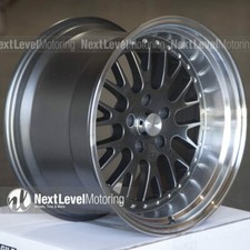 Circuit Cp21 18x9.5 18x11 5x114.3 20 Gun Metal Wheels Staggered Mesh Fits G35