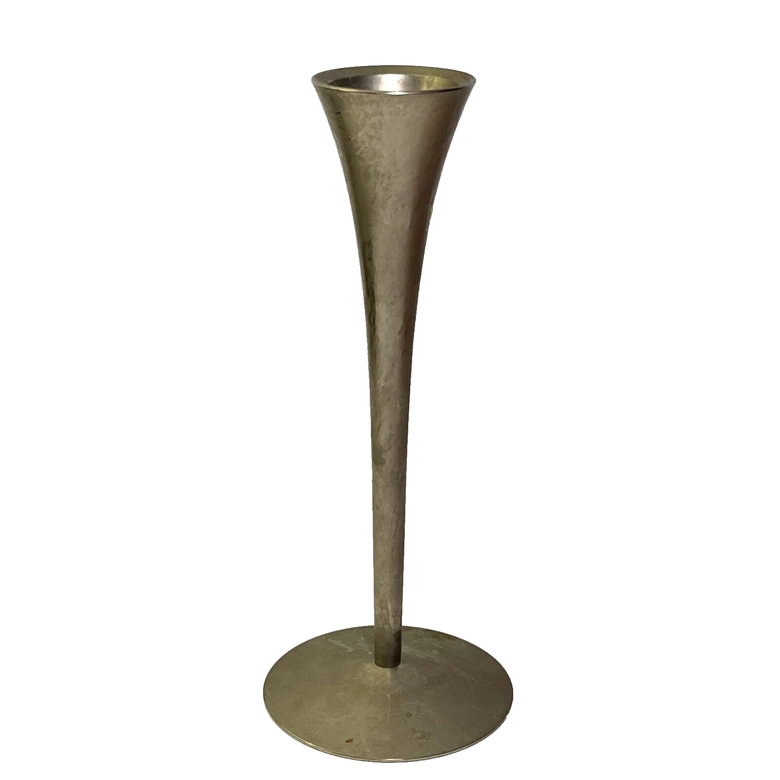 Solingen Germany Stainless Steel Tapered Brushed Candle Holder 6 Inch  