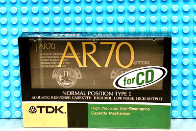 TDK  AR  70  VS. III    TYPE I   BLANK CASSETTE TAPE (1) (SEALED)