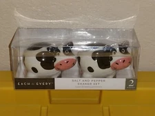 COW SALT & PEPPER SHAKER SET NEW CITE COWS SHAKERS SET NEW COWS SALT & PEPPER 