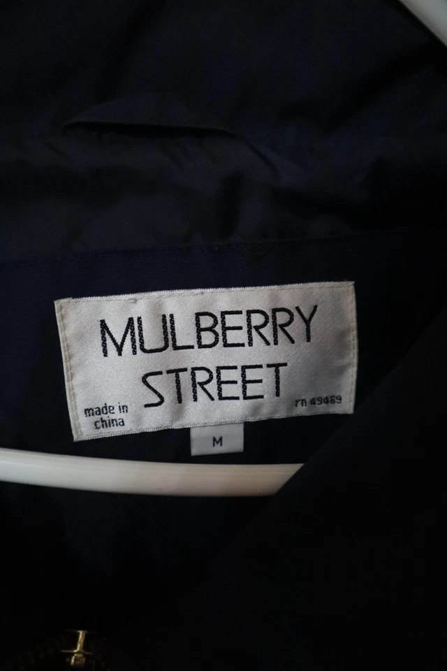 Chaqueta cortavientos Mulberry Street Coat de colección talla M 100 % algodón náutico preppy Foto 2 de 4