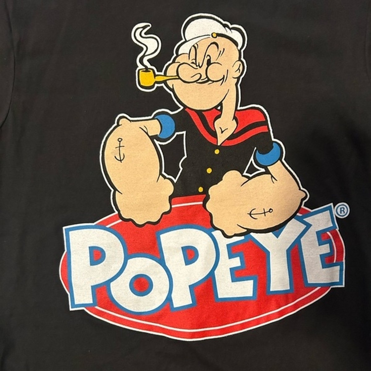 Popeye Short Sleeve Graphic T-Shirt Men's Small - Black | eBay