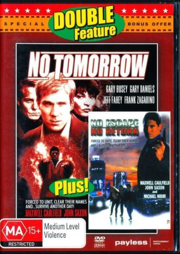 NO TOMORROW & NO ESCAPE NO RETURN DOUBLE FEATURE - Rare DVD Aus Stock New - Picture 1 of 1