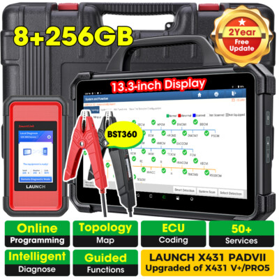2026 LAUNCH X431 PAD VII PAD 7 + BST 360 OBD2 Diagnosegerät ECU Key Programmer
