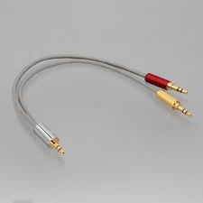 3.5mm Microphone Y-split Cable For Sennheiser Bodypack Receiver Camera Timecode