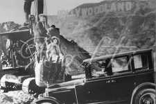 HOLLYWOOD HOLLYWOODLAND, Car, Steam Shovel. Flapper, radial POSTCARD Rafti