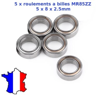 5 x MR85ZZ - 5x8x2.5mm Roulement à billes miniature 5*8*2.5mm MR 85 ZZ modelisme