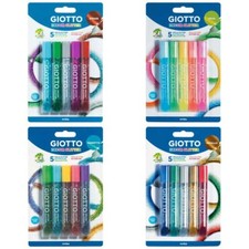 GIOTTO Glitzerkleber Glitzer-Klebstoff Glitter Glue NEON STRASS METALLIC KONFETT