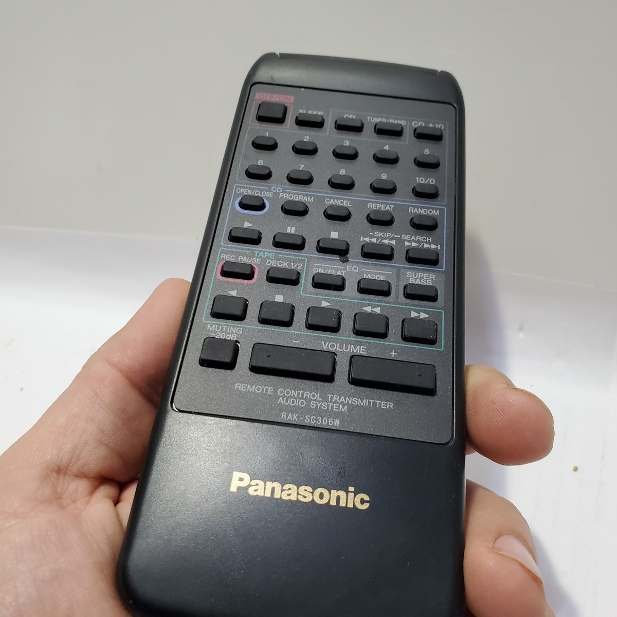 パナソニック オーディオリモコン RAK-SC506W. (tv3805) AudioComm シンプルテレビリモコン ブラック AV-R580N-K オーム