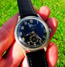 Collectible Rare Antique OLMA Pilot Aviator Wrist Watch - Working Condition