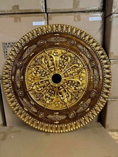 38" Round Chandelier Ceiling Medallion Gold Tuscany Foyer Dining Room Bedroom