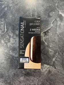 SENSATIONAIL Color Gel Polish 0.25 fl oz Nail Polish Espresso Bean Sparkly Brown