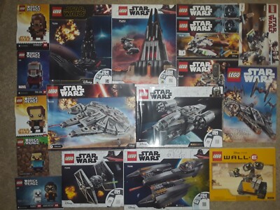 Rare Lego Star Wars Wall-e 75251 75256 Instruction Manual Only Lot