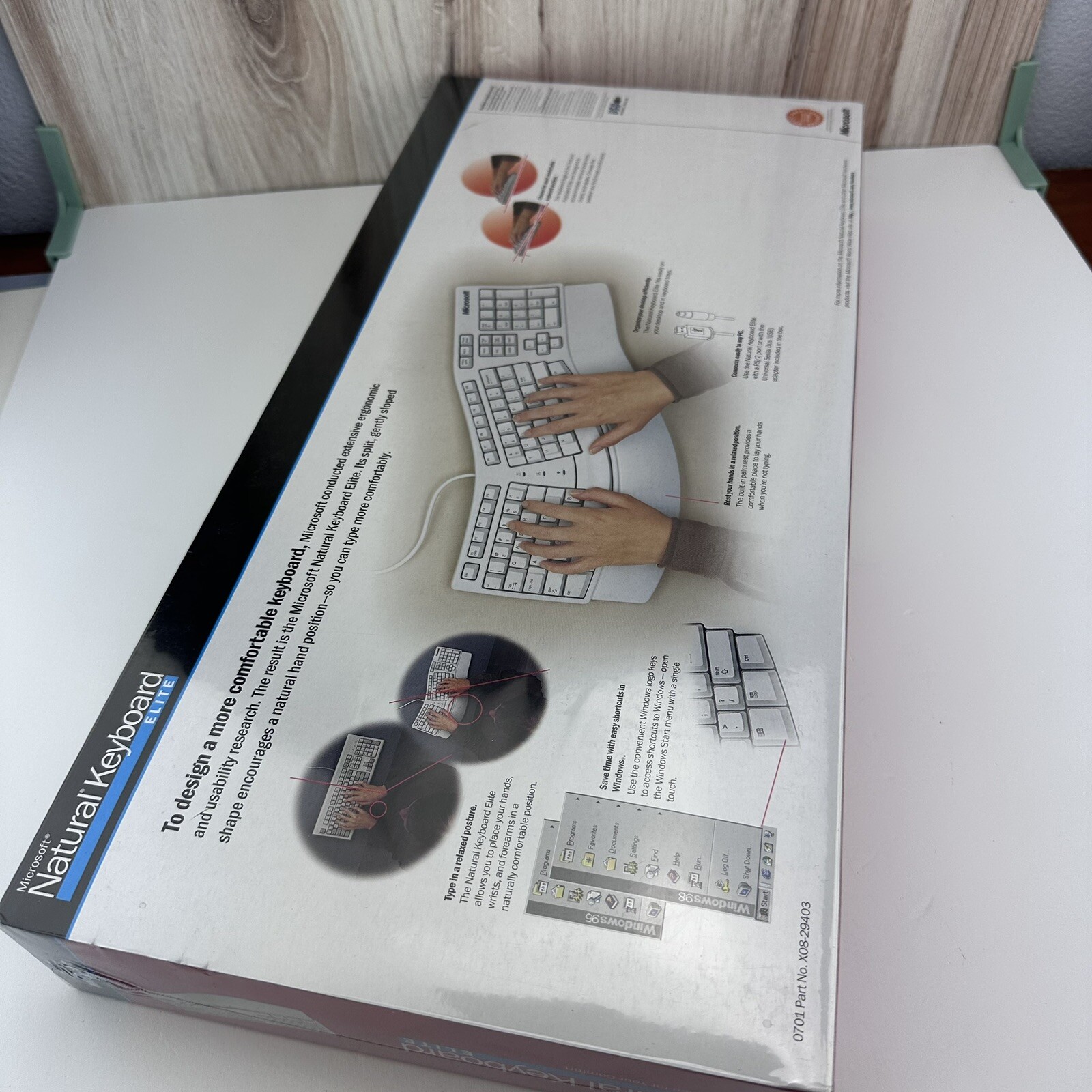 Microsoft Natural Keyboard Elite Wired A1100337 Brand New Factory Sealed NOS