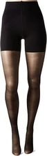 Hue Womens 248481 Made To Move Sheer Shaping Tights Black Size 1