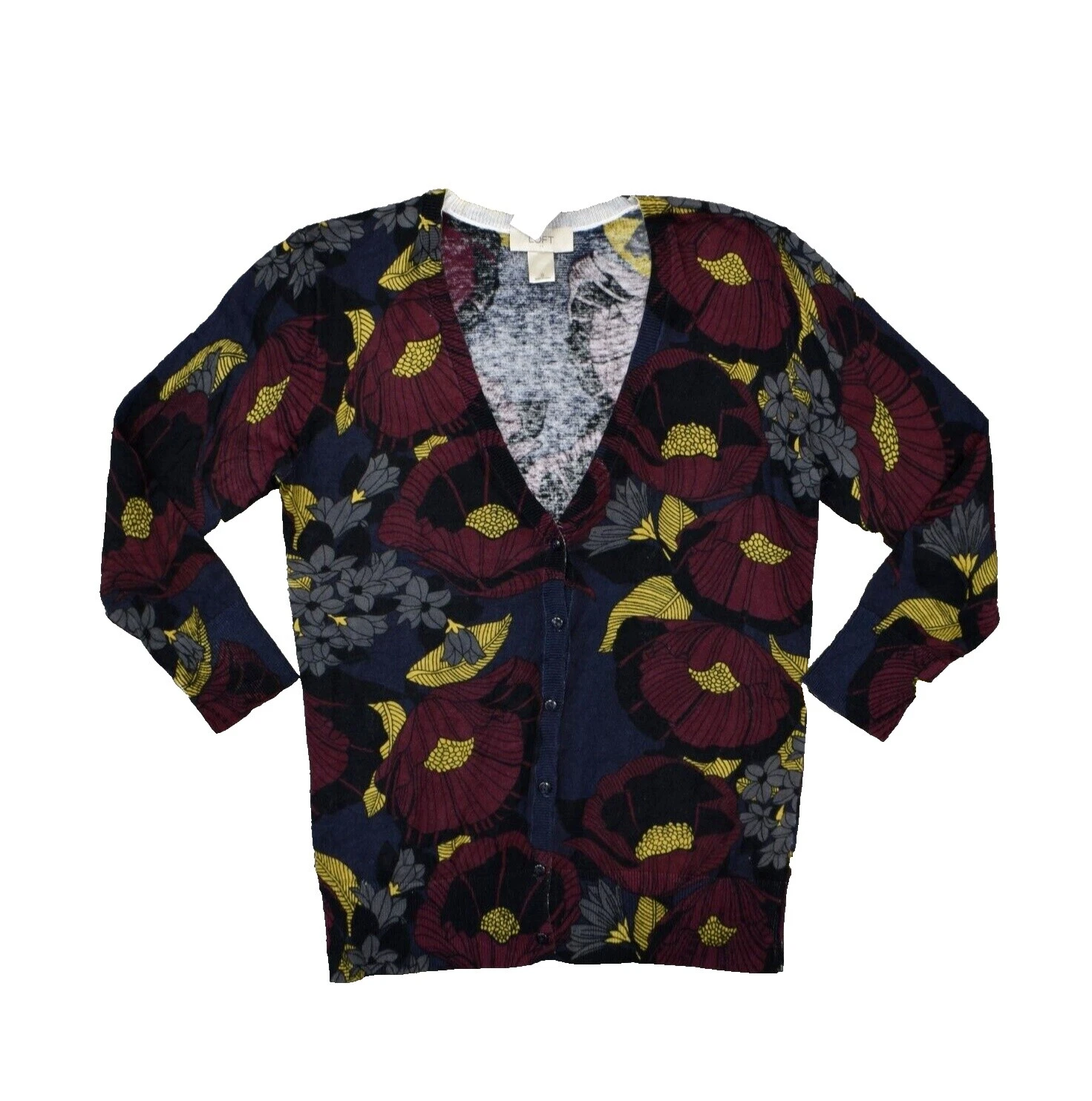 Suéter Cardigan para mujer floral LOFT