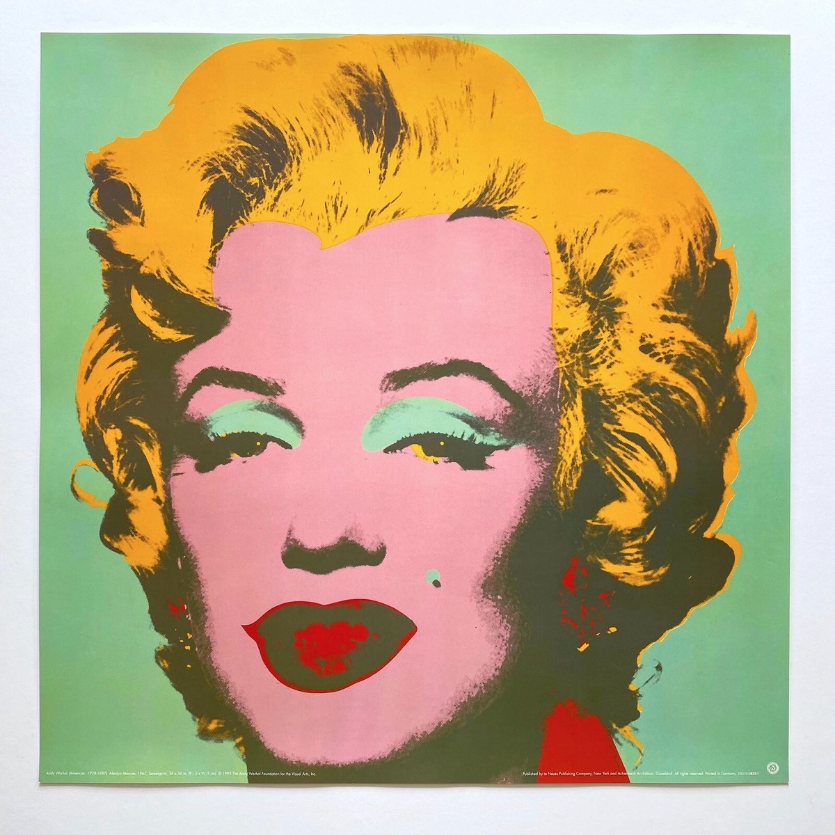 ANDY WARHOL FOUNDATION RARE 1993 LITHO PRINT XLRG POP ART POSTER