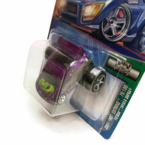 Hot Wheels 2004 First Editions 78/100 Fatbax Toyota Supra #078, Purple, NEW - Picture 4 of 6