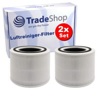 2x Filterset für Levoit Core 300 300S P350 Luftreiniger HEPA-filter Aktivkohle