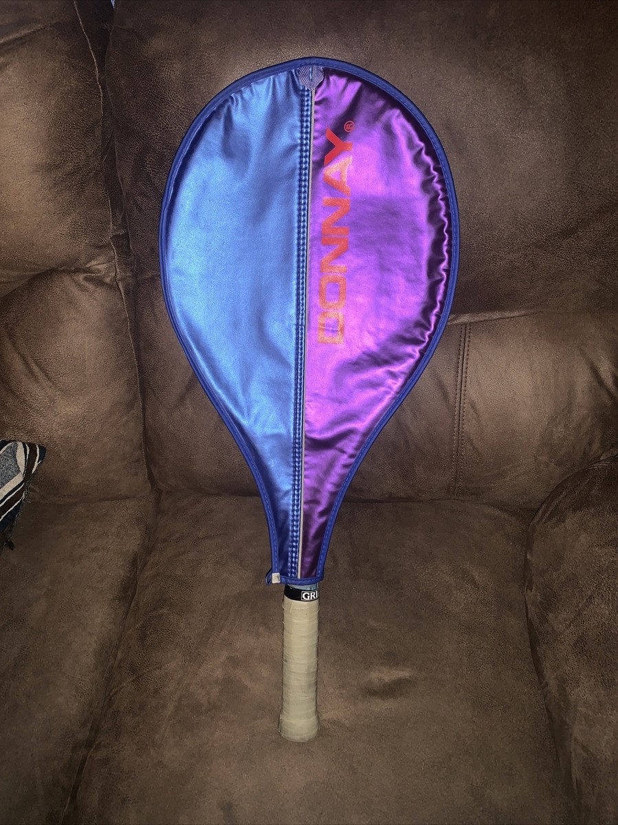 Vintage Donnay APR Viper Blue and Purple Tennis Racquet with Cover racket