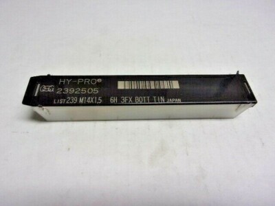 OSG 2392505 M14-1.50 3FL 6H HSS TiN Finish Bottoming Spiral Flute Tap