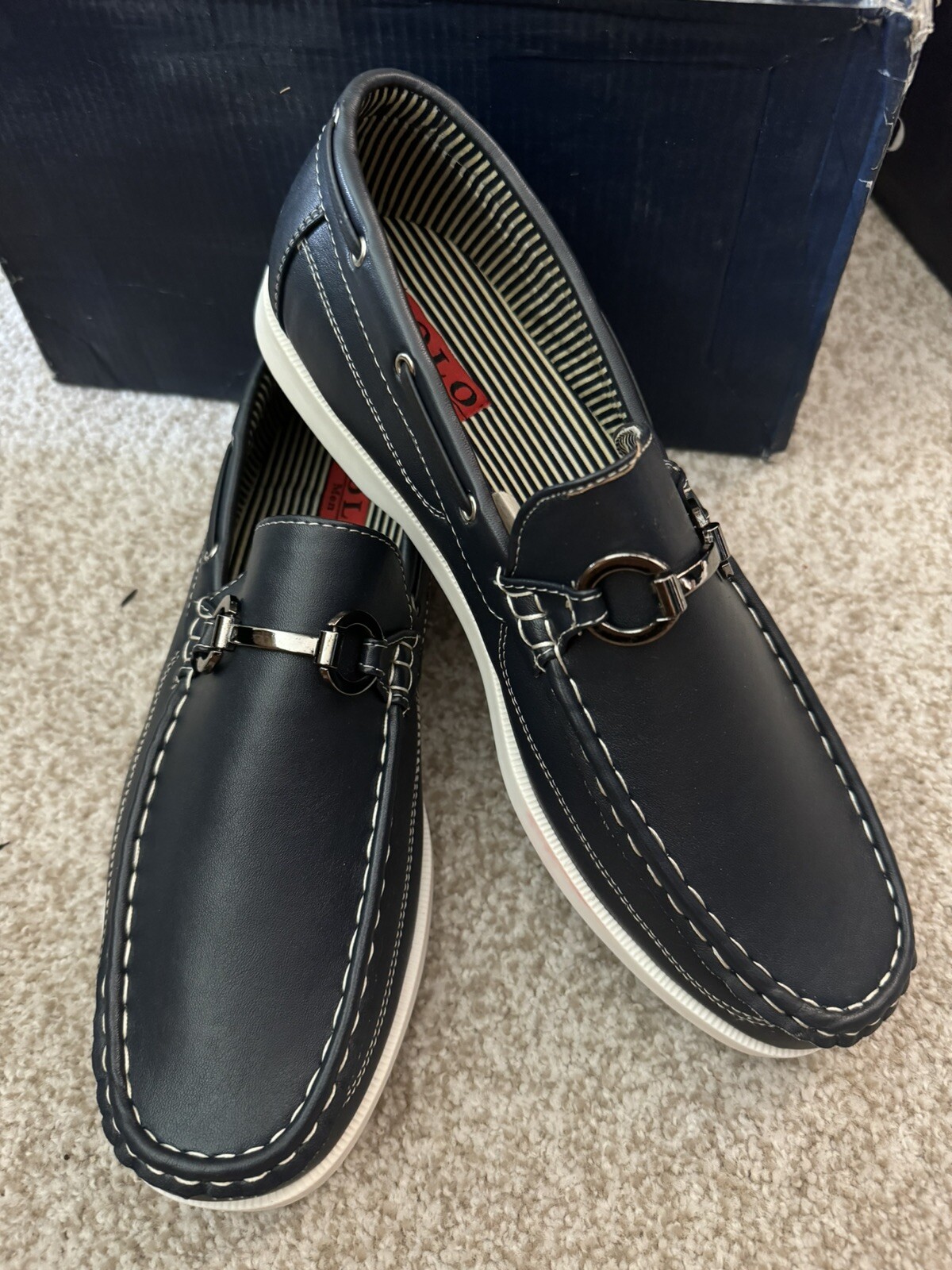 SAOLA Scarpe Oxford Solo Uomo Casual Taglia 10 5 Navy