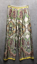 Fashion Nova Wide Leg Pants Large Paisley Brocade Satin
