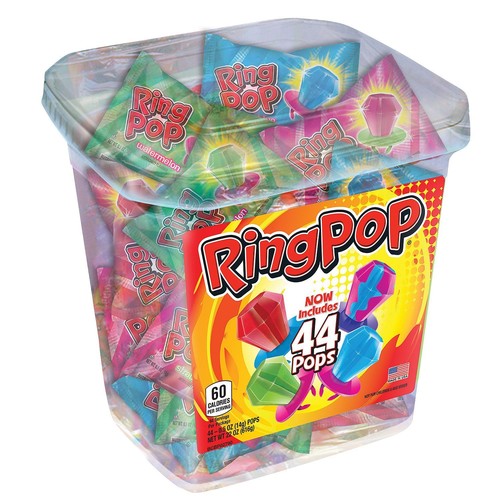 Bazooka Ring Pop Candy Jar, Assorted Flavors (44 ct.) | eBay UK